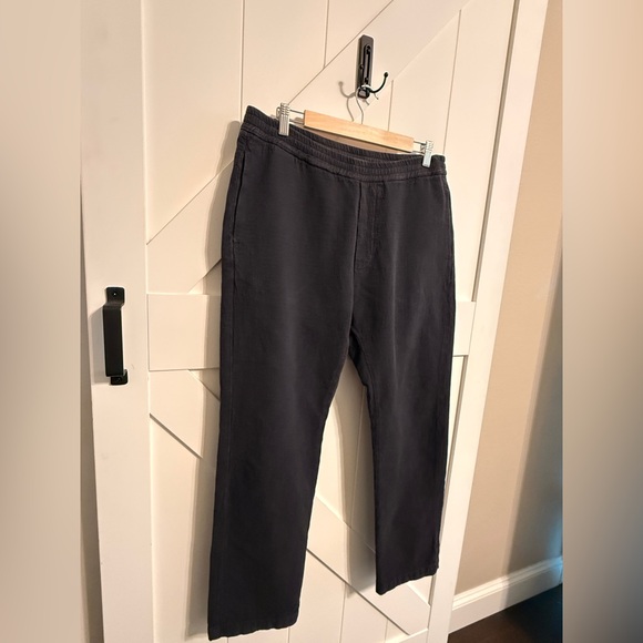 BARENA Venezia Pants Drawstring Waist Dark Charcoal Grey/Black Size 50 Italy - Picture 2 of 5